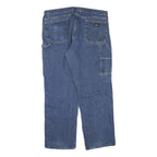 DICKIES Mens Regular Blue Jeans Denim W40 L32 Zip Casual Workwear Pants