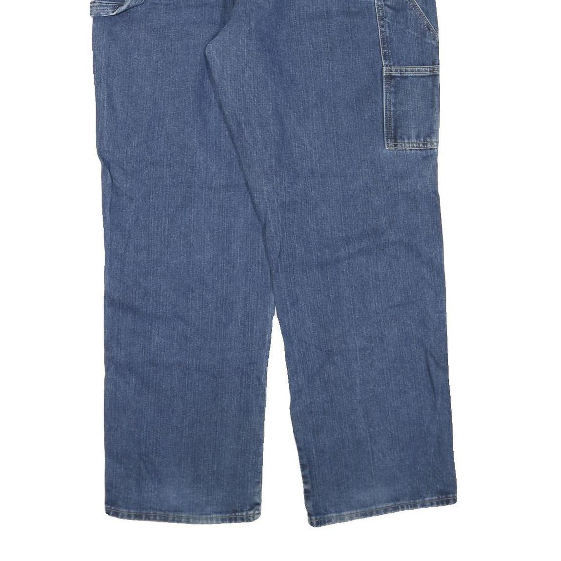 DICKIES Mens Regular Blue Jeans Denim W40 L32 Zip Casual Workwear Pants