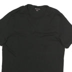 MICHAEL KORS Mens Black Classic T-Shirt L Short Sleeve Crew Neck KORS Embroidery