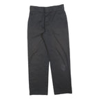 DICKIES Womens Cotton Blend Black Regular Straight Trousers W27 L26 Workwear
