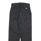 DICKIES Womens Cotton Blend Black Regular Straight Trousers W27 L26 Workwear