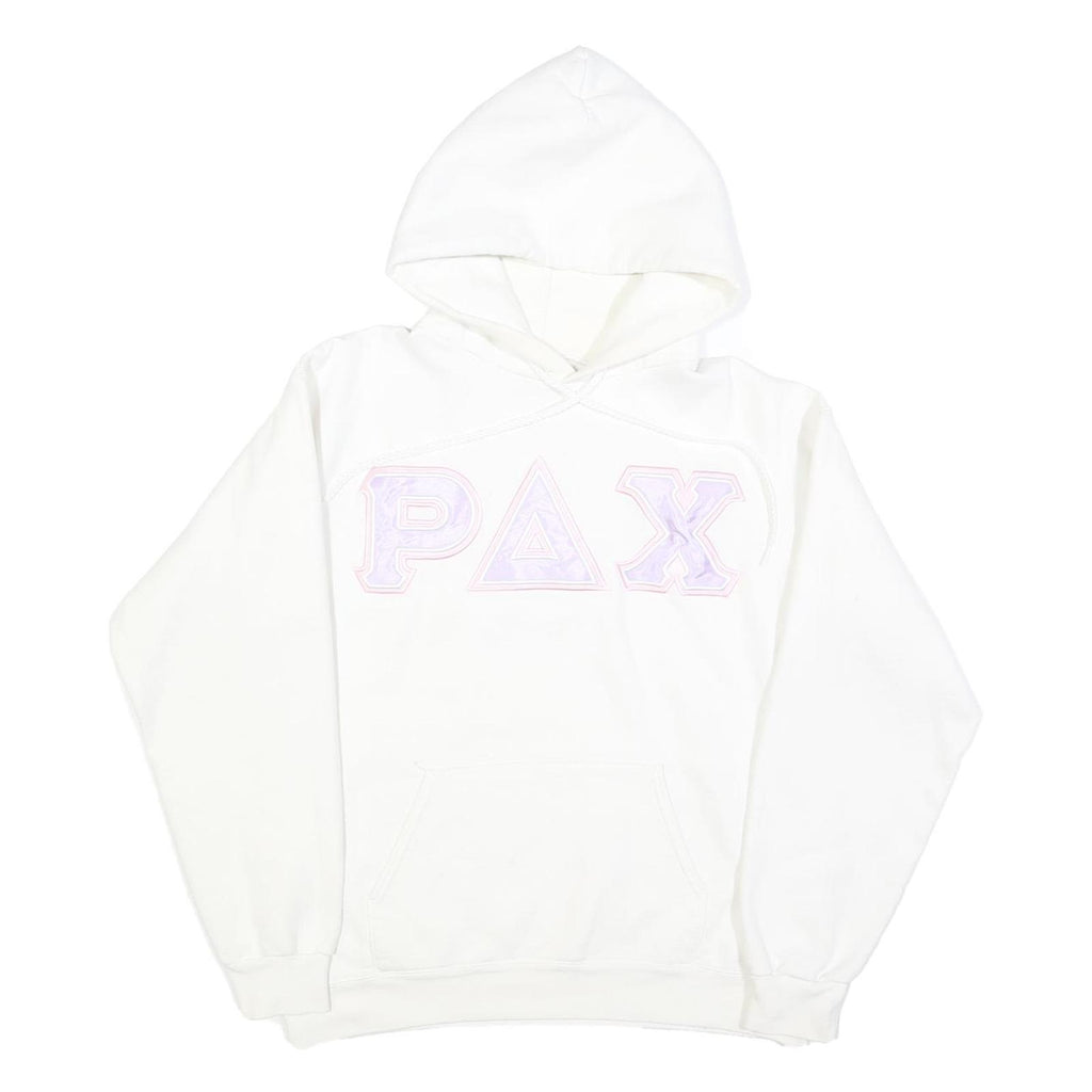 HANES Womens White Hoodie S Cotton Blend Soft Fit Casual Pullover Sweatshirt