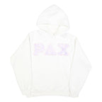 HANES Womens White Hoodie S Cotton Blend Soft Fit Casual Pullover Sweatshirt