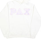 HANES Womens White Hoodie S Cotton Blend Soft Fit Casual Pullover Sweatshirt