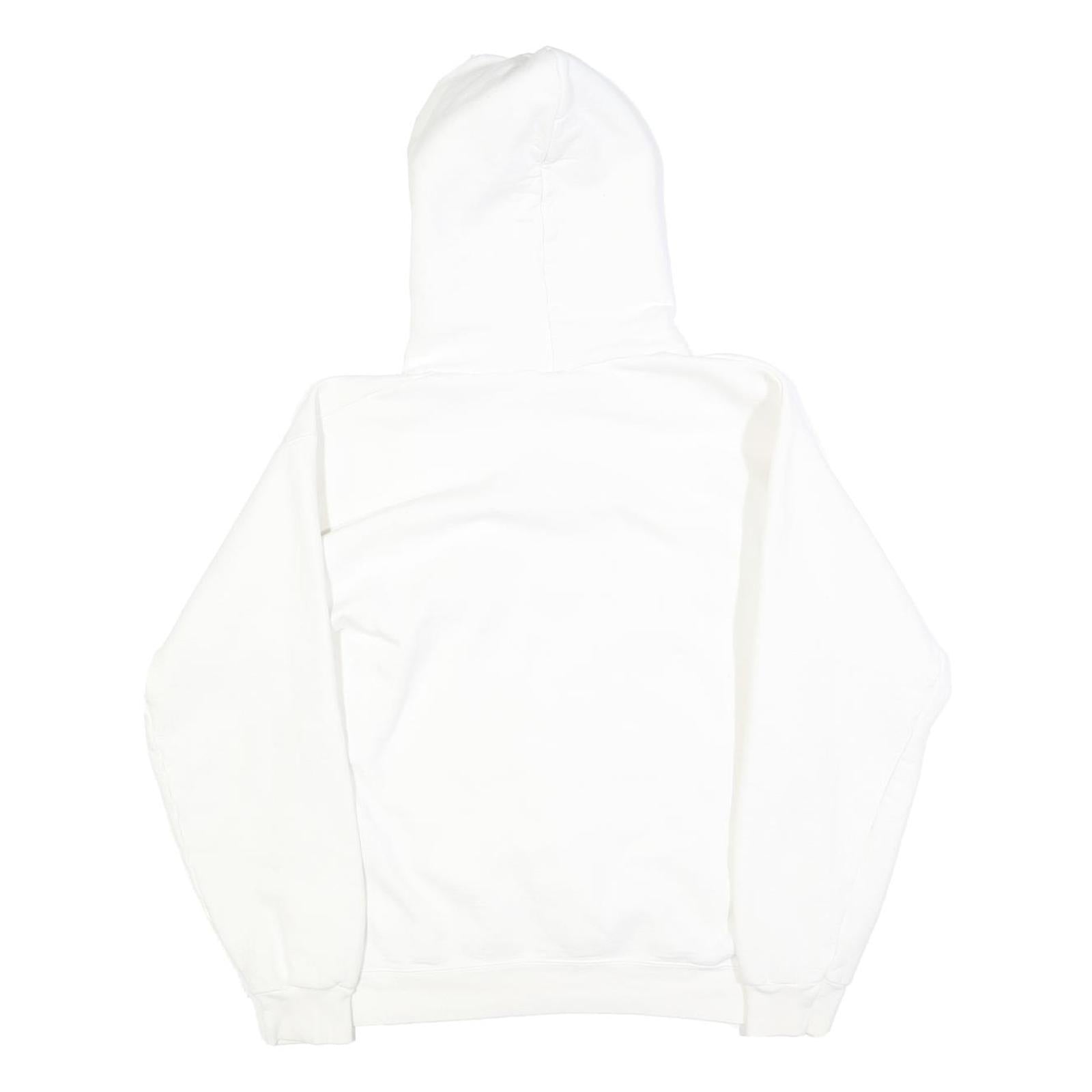 HANES Womens White Hoodie S Cotton Blend Soft Fit Casual Pullover Sweatshirt