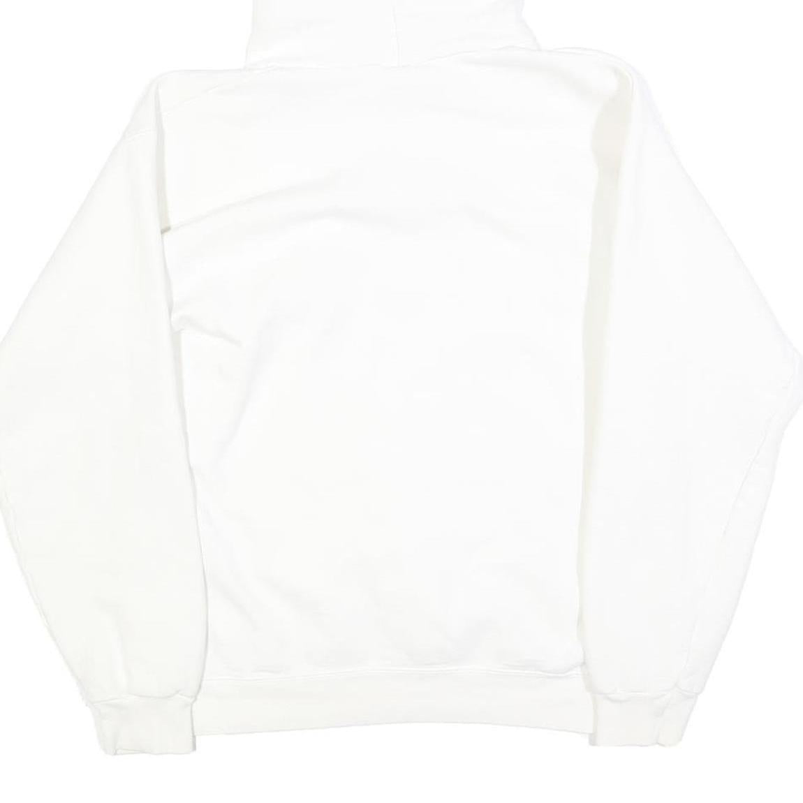 HANES Womens White Hoodie S Cotton Blend Soft Fit Casual Pullover Sweatshirt