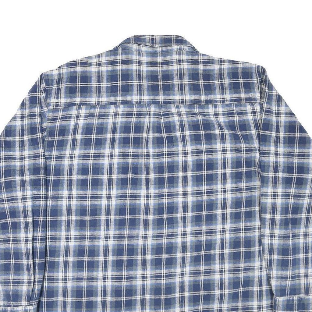 FIELD & STREAM Mens Blue & White Check Shirt XL Casual Cotton Blend Button-Up