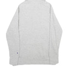 CHAMPION Mens Grey Hoodie S Cotton Blend Pullover Logo Casual Comfort Wear