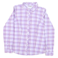 COLUMBIA Womens Purple & White Plaid Shirt XL Outdoor Casual Long Sleeve Button