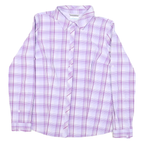 COLUMBIA Womens Purple & White Plaid Shirt XL Outdoor Casual Long Sleeve Button