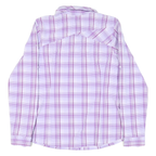 COLUMBIA Womens Purple & White Plaid Shirt XL Outdoor Casual Long Sleeve Button