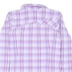 COLUMBIA Womens Purple & White Plaid Shirt XL Outdoor Casual Long Sleeve Button