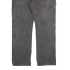 DICKIES Mens Cotton Blend Black Relaxed Straight Trousers W36 L29 Workwear