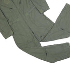 BARRIER WEAR Mens Green Synthetic Dungarees Regular Fit Zip M W36 L30 Workwear