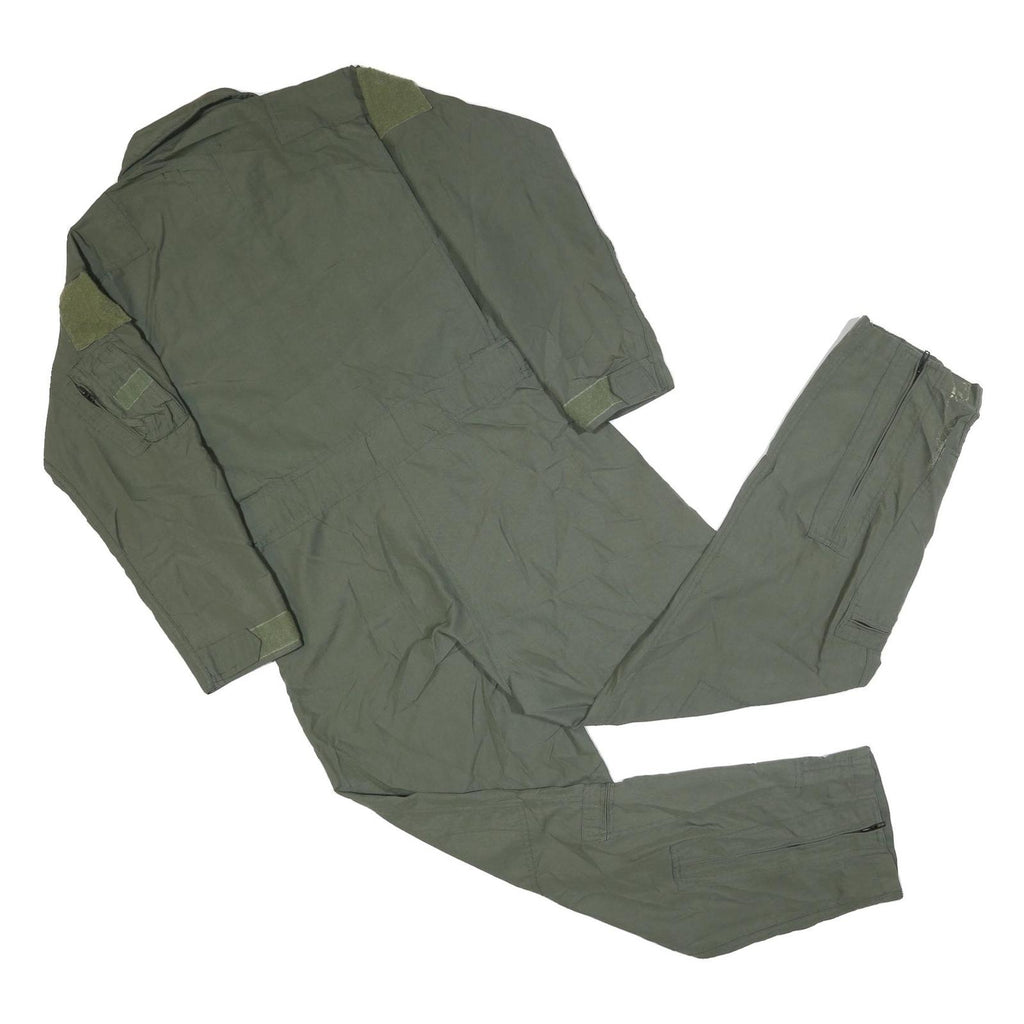 BARRIER WEAR Mens Green Synthetic Dungarees Regular Fit Zip M W36 L30 Workwear