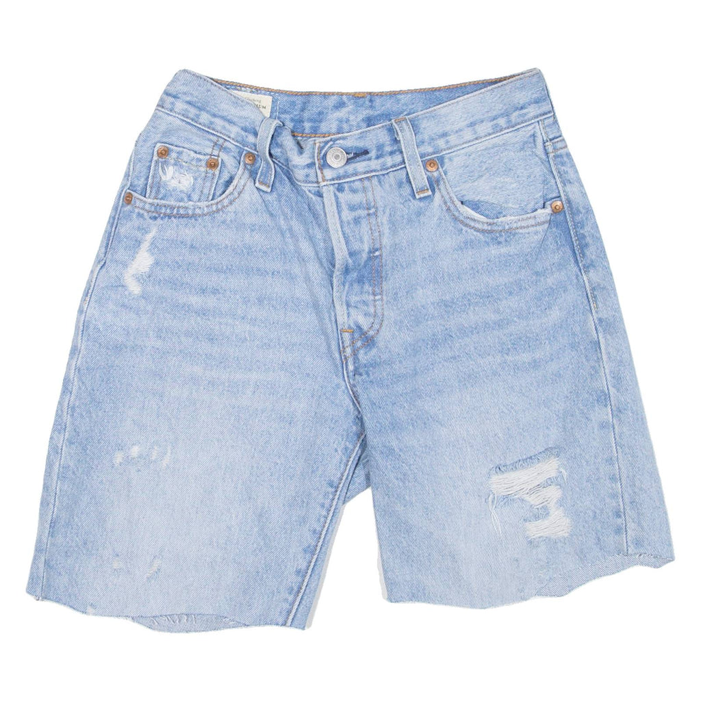 LEVI'S 501 90s BIG E Womens Jorts Shorts Blue XXS W23