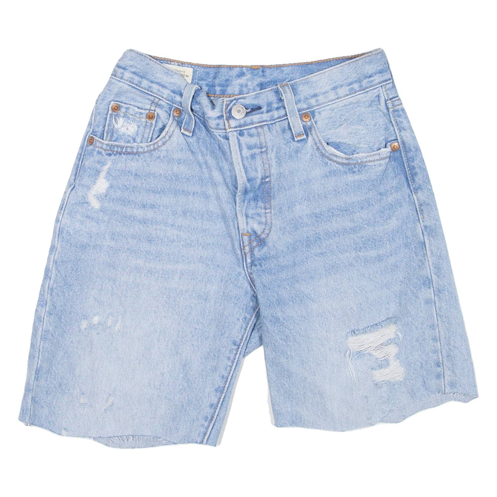 LEVI'S 501 90s BIG E Womens Jorts Shorts Blue XXS W23