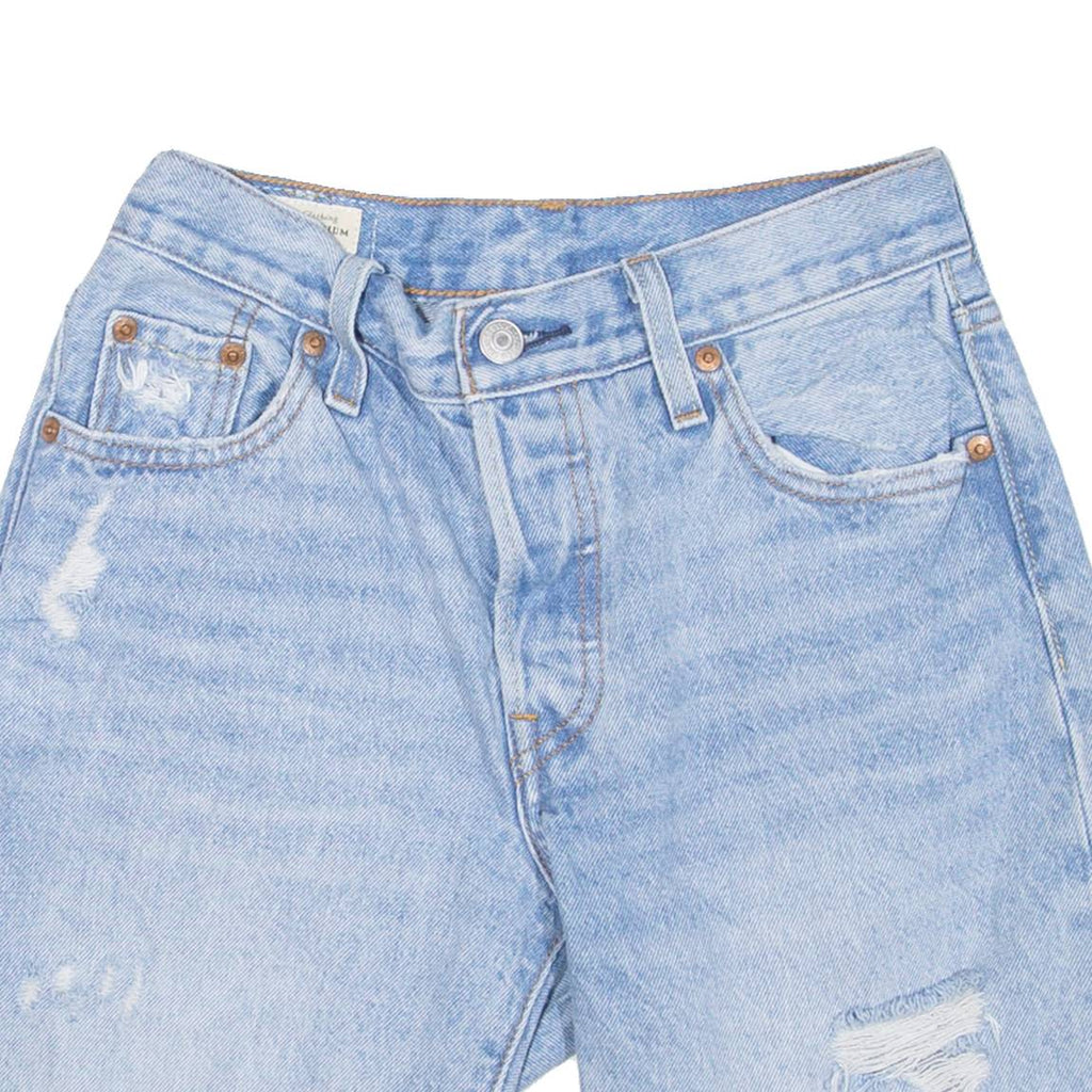LEVI'S 501 90s BIG E Womens Jorts Shorts Blue XXS W23