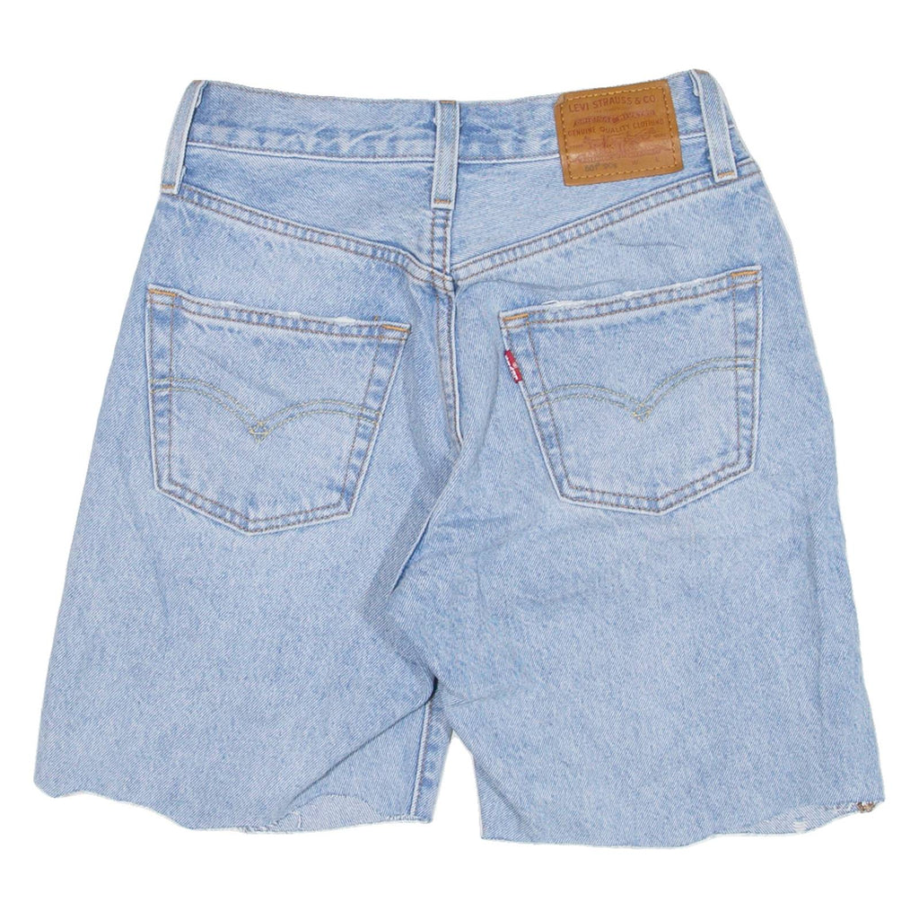 LEVI'S 501 90s BIG E Womens Jorts Shorts Blue XXS W23