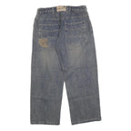 LEMMI Mens Jeans Blue Relaxed Straight Denim Light W30 L26 Casual Comfort Zip