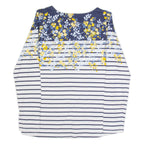 JOULES Womens Patterned Jumper Blue Striped Tight Knit UK 6