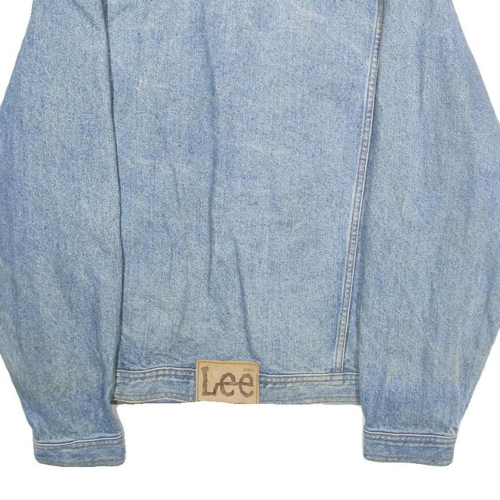 LEE Mens Blue Denim Button Cotton Jacket L Casual Vintage Style