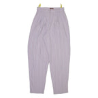 FASHION FOR FUN Womens Trousers Purple Relaxed Tapered W25 L28