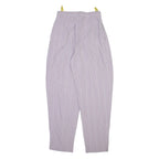 FASHION FOR FUN Womens Trousers Purple Relaxed Tapered W25 L28