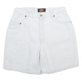 FADED GLORY Womens White Cotton Denim Shorts M W30 Classic Fit Casual Summer