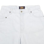 FADED GLORY Womens White Cotton Denim Shorts M W30 Classic Fit Casual Summer