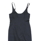OASIS Womens Black Bodycon Polyester Blend Sleeveless Midi Dress UK 14 Elegant