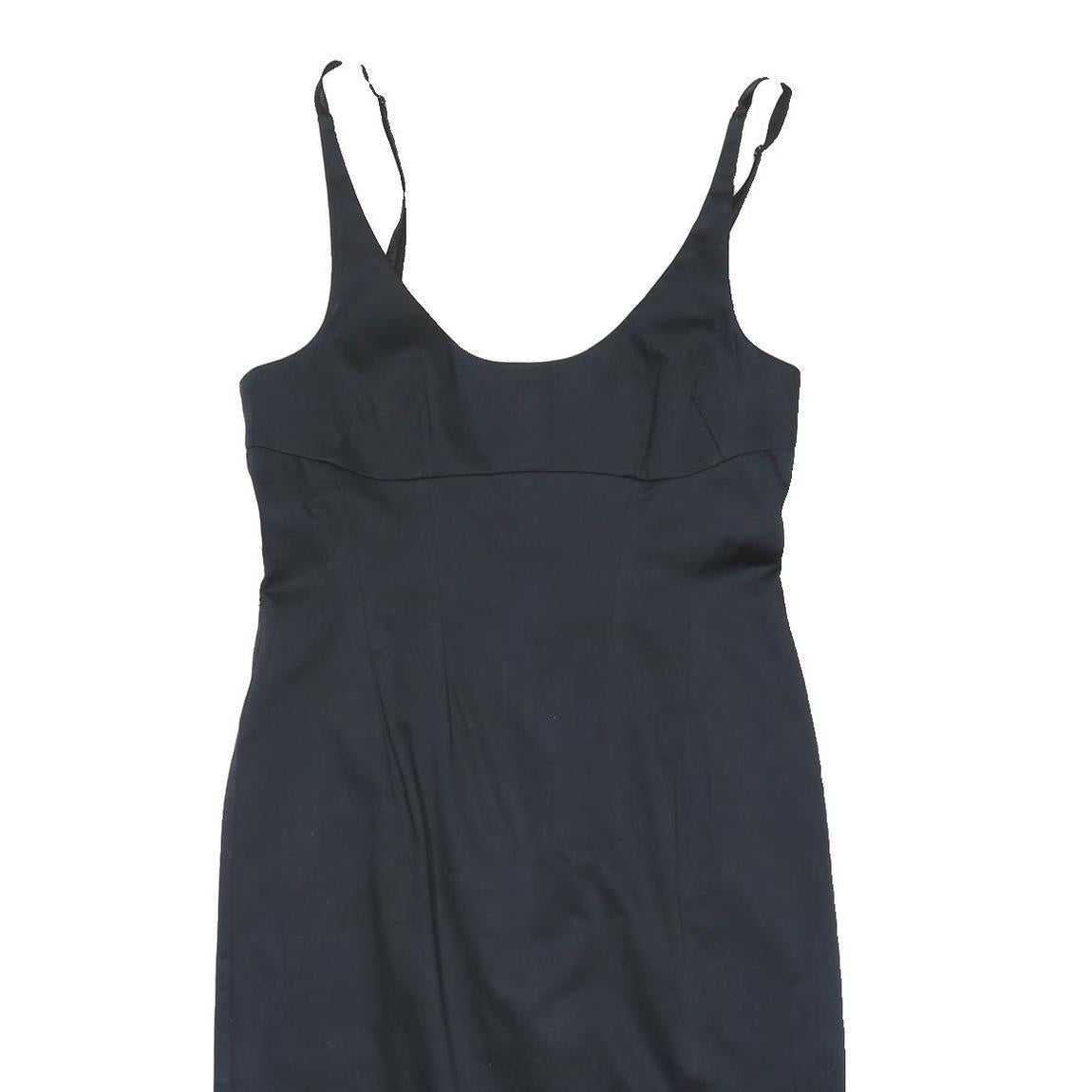 OASIS Womens Black Bodycon Polyester Blend Sleeveless Midi Dress UK 14 Elegant