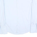 PIERRE CARDIN Mens White Shirt L Cotton Blend Long Sleeve Classic Fit Button