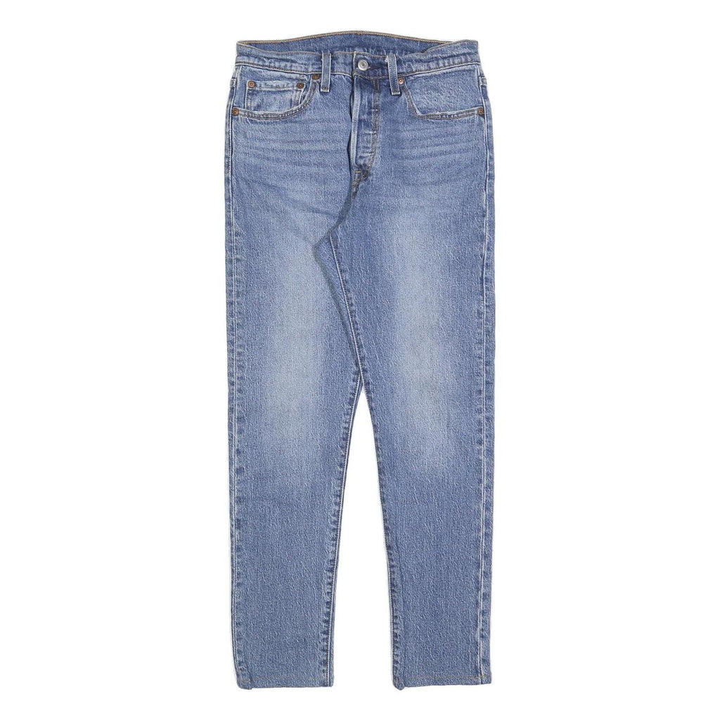 LEVI'S 501S Womens Jeans Blue Slim Skinny Denim Light W27 L27 Zip