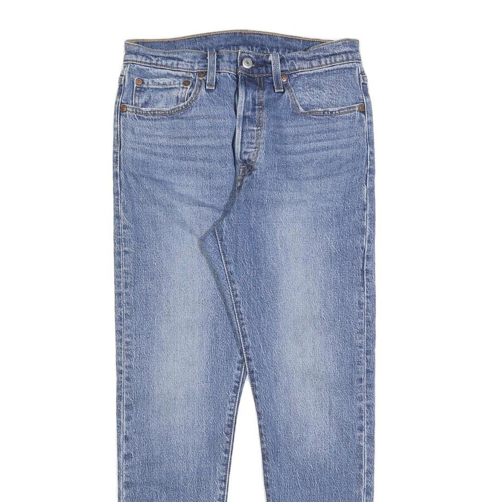LEVI'S 501S Womens Jeans Blue Slim Skinny Denim Light W27 L27 Zip