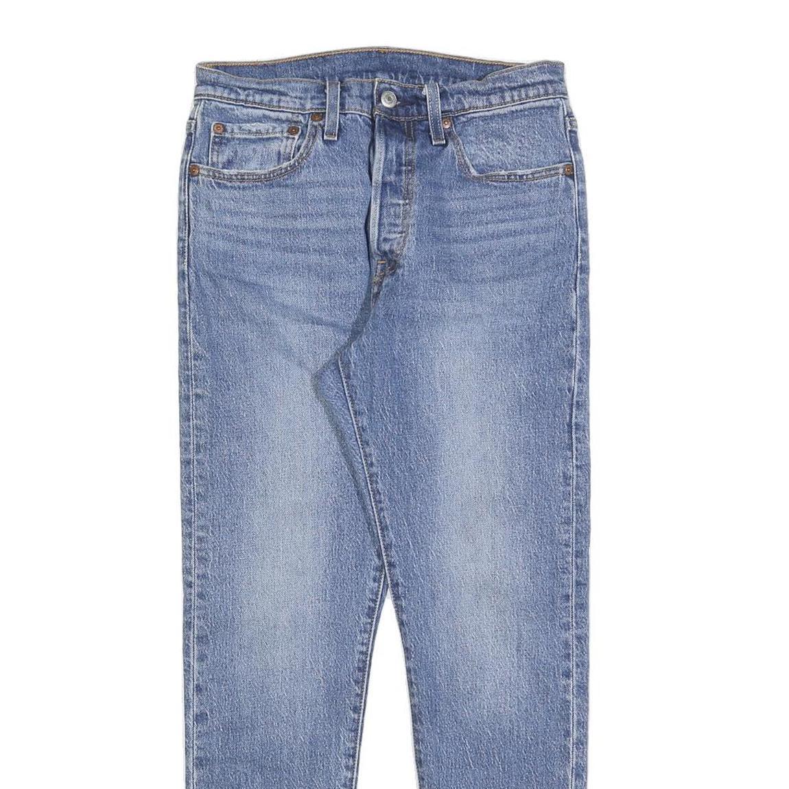 LEVI'S 501S Womens Jeans Blue Slim Skinny Denim Light W27 L27 Zip