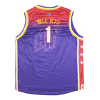 Mens Purple & Red Harlem Wizards Basketball Jersey XL Sleeveless V-Neck Sports