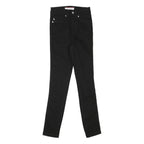 U.S. POLO ASSN Womens Regular Black Skinny Denim Dark W24 L28 Zip Cotton Blend