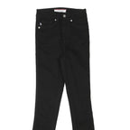 U.S. POLO ASSN Womens Regular Black Skinny Denim Dark W24 L28 Zip Cotton Blend