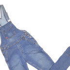 DICKIES Womens Blue Denim Slim Cotton Dungarees XS W32 L30 Workwear Casual