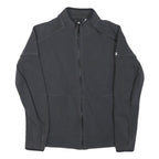 ADIDAS Mens Black Jacket S Polyester Blend Zip Plain Sportswear Lightweight