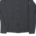 ADIDAS Mens Black Jacket S Polyester Blend Zip Plain Sportswear Lightweight