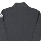 ADIDAS Mens Black Jacket S Polyester Blend Zip Plain Sportswear Lightweight