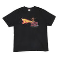 Supreme Thrasher Back Tail Mens Black Skateboard Graphic T-Shirt L Short Sleeve