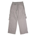 TINSEL TOWN Womens Cotton Blend Grey Regular Straight Trousers W30 L32 Cargo