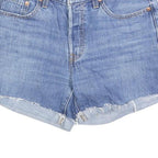 LEVI'S Womens Denim Blue Casual Cut-Off Shorts M W30 Raw Hem