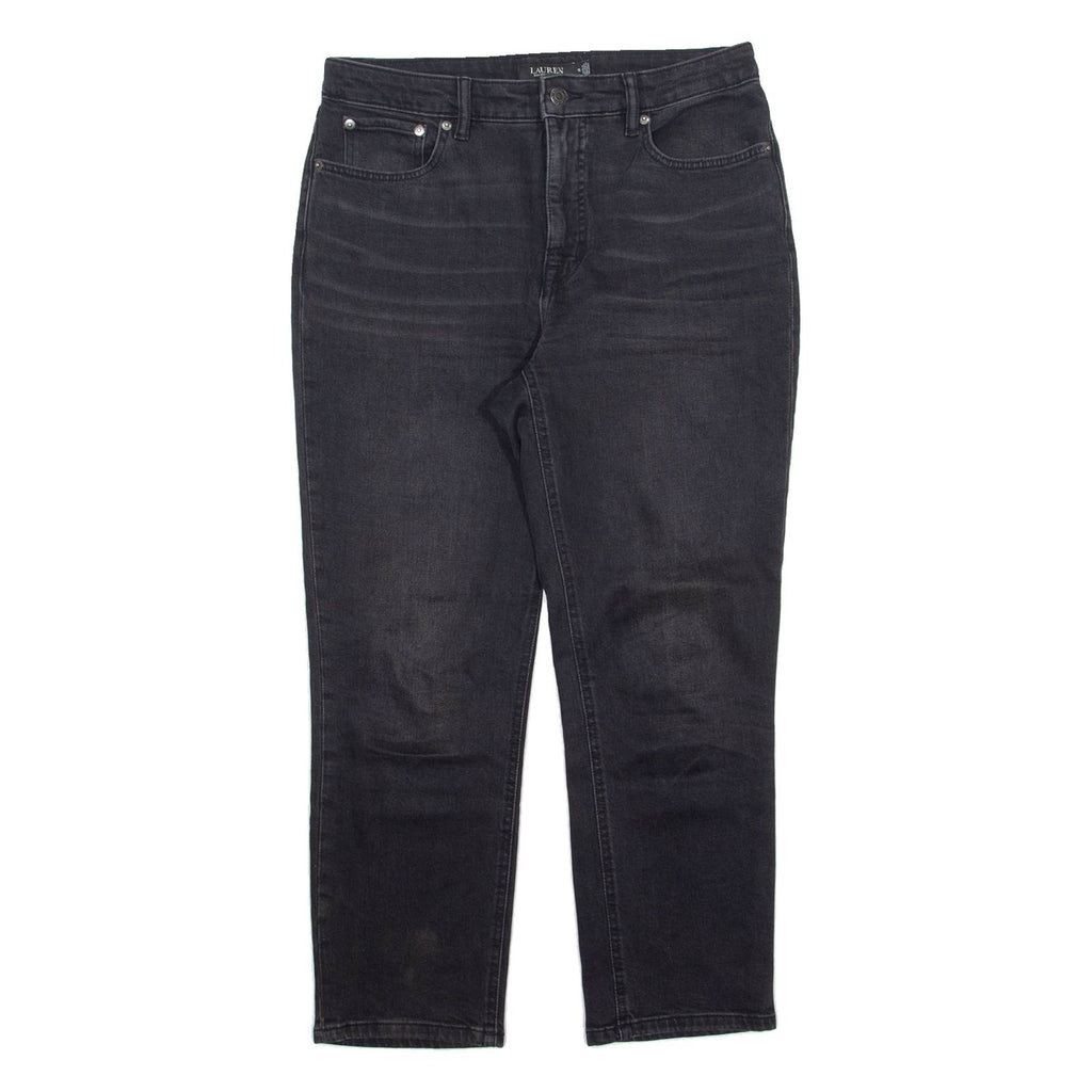 LAUREN RALPH LAUREN Womens Jeans Black Regular Straight W32 L26