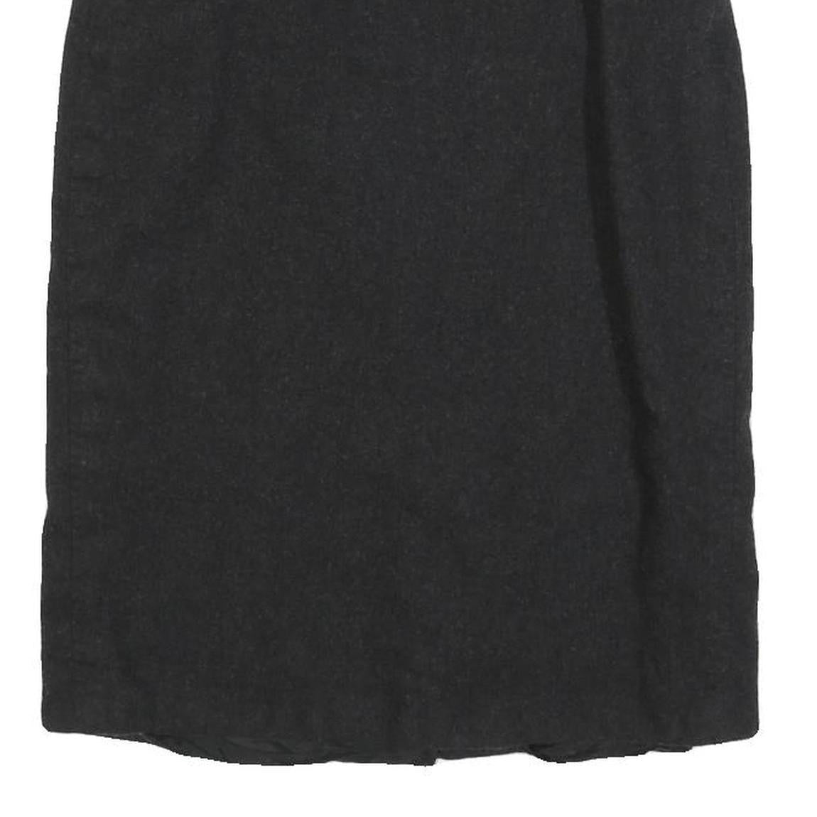 MAX MARA Womens Black Wool Pencil Knee Length Skirt UK 6 Elegant Formal Classic