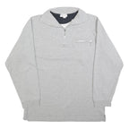 CHALET Mens Grey Cotton Blend Sweatshirt XL Collar Zip Pocket Casual Pullover