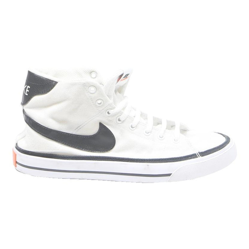NIKE Blazer Mid Mens Trainers High Top Canvas White Black UK 8 Classic Retro